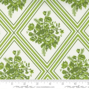 Clearance! Moda Merry Little Christmas Gather Floral in Green 55241 23 by Bonnie & Camille - Sold by Half Yard Increments, Cut Continuously