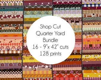 In Stock! Gathered Lollies Shop Cut Quarter Yard Bundle by Jen Kingwell for Moda Fabrics - Contains 16 QYs, Each Measuring approx 9” x 42”