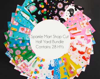 Shop Cut Sparkle Mart by Melody Miller Half Yard Bundle - Twenty Eight HYs Measuring Approx 18” x 42” each