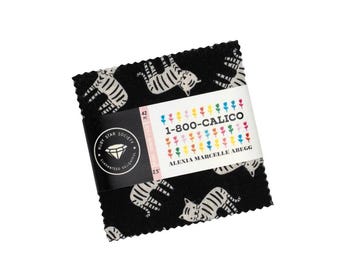 In Stock! 1 800 Calico Mini Charm Pack by Alexia Marcelle Abegg for Ruby Star Society - Forty Two 2.5” Squares of Quilting Cotton