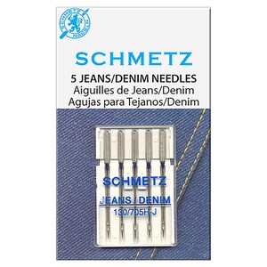 Schmetz Jeans / Denim Sewing Machine Needle Size 16/100 - 5 count