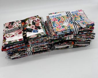 Lea la descripción antes de realizar su pedido: bolsa de 1 libra para retazos de tela de Rifle Paper Co. - Compre retazos de 2 a 9 pulgadas de ancho x ancho de las tiras de tela.