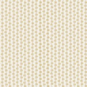 Curio Thistle in Cream Metallic by Rifle Paper Co - Fabric Sold by Half Yard Increments, Cut Continuously