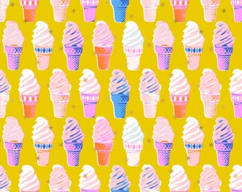 38" BOLT END - Please Read Description Before Purchase - Ruby Star Society Best Day Ever Ice Cream Cones in Golden Metallic RS0105 13M