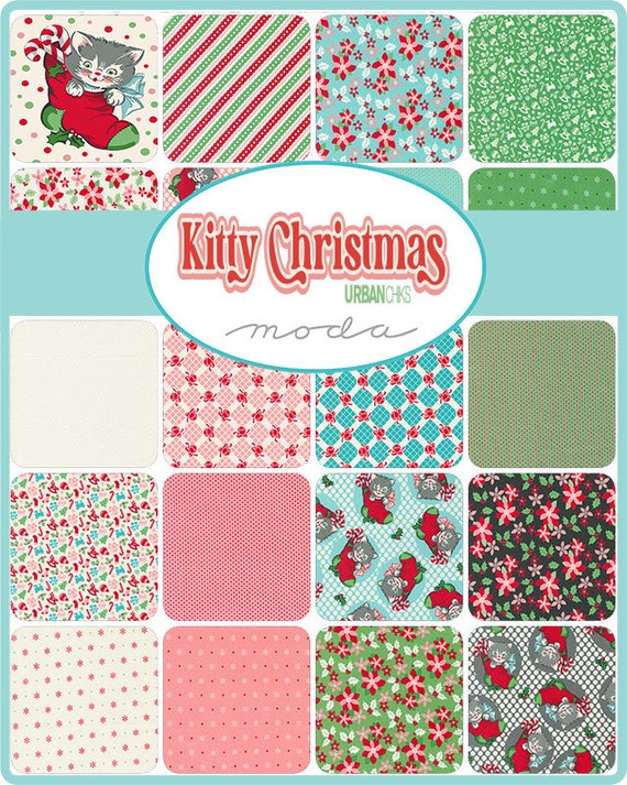 Kitty Christmas: Polka Dots in Berry Kitty Christmas: Polka Dots in Berry