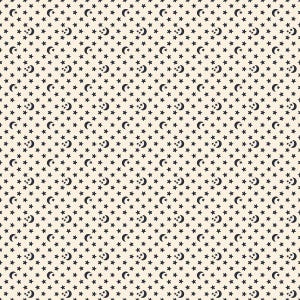 Ruby Star Ooh Lucky Lucky Moon & Star Dot in Natural by Alexia Marcelle Abegg RS4118 11 - Fabric Priced by the Half Yard, Cut Continuously