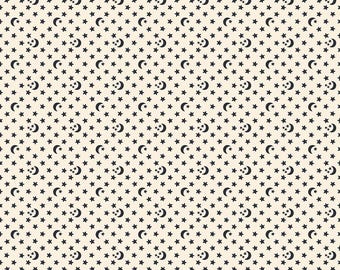 Ruby Star Ooh Lucky Lucky Moon & Star Dot en color natural de Alexia Marcelle Abegg RS4118 11 - Tela con precio por media yarda, cortada de forma continua
