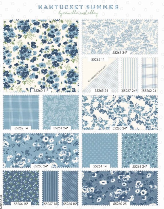 Nantucket Summer Somerset Floral in Light Blue by Camille