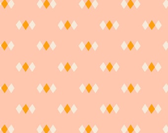 In Stock! Ruby Star Society Juicy Diamonds in Peach by Melody Miller RS0093 14 - Sold by Half Yard Increments, Cut Continuously