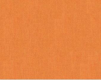 In Stock!  New Moda Crossweave Woven Solid in Cheddar Orange 12216 17 - Cotton Fabric Sold in Half Yard Increments, Cut Continuously