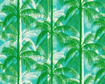 In Stock! Ruby Star Society Poolside Too Palm Trees in Tropic RS5197 14 - Fabric Priced by the Half Yard, Cut in One Continuous Piece