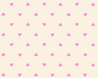 In Stock! Ruby Star Society Trinketry Heart Dots in Neon Rose RS0091 22 - Fabric Sold by Half Yard Increments, Cut in a Continuous Piece