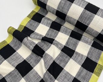 16” Wide Hemmed Ruby Star Sunshine Textured TOWELING Black Checker RS4140 13 - Sold by Half Yard Increments, Please Read Description