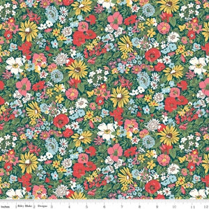 Liberty Cottagecore Flower Show Midsummer Fabric Mary Rose dressmaking and crafts For quilting