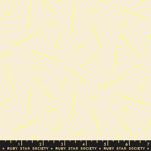 In Stock!  Sugar Cone Ripple in Neon Yellow by Kimberly Kight for Ruby Star RS3067 12 - Sold by Half Yard Increments, Cut Continuously