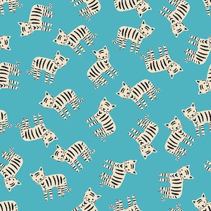 In Stock! Ruby Star Society 1 800 Calico Meow Cats in Wave RS4166 14  - Fabric Priced by the Half Yard, Cut Continuously