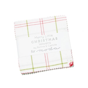 Clearance! Merry Little Christmas Wovens by Bonnie and Camille for Moda Fabrics Charm Pack - Forty Two 5” Squares