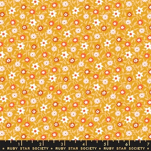 In Stock!  Lil Creeping Vine Calico in Cactus by Kimberly Kight for Ruby Star RS3055 11 - Sold by Half Yard Increments, Cut Continuously