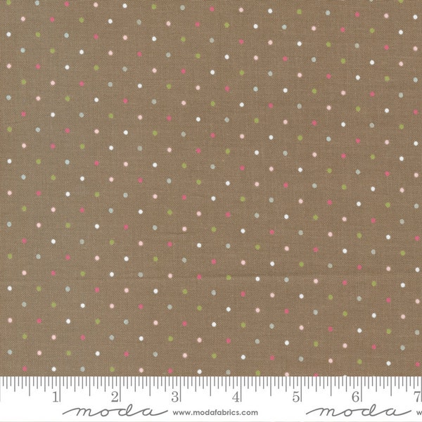 Lovestruck Delicate Dots in Bramble by Lella Boutique for Moda 5195 16 - Fabric Sold by Half Yard Increments, Cut Continuously