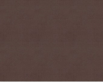 In Stock!  New Moda Crossweave Woven Solid in Chocolate 12216 37 - Cotton Fabric Sold in Half Yard Increments, Cut Continuously