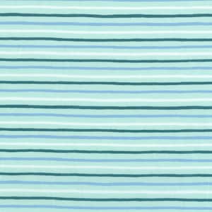 English Garden by Rifle Paper Co for Cotton and Steel Painted Stripes Print in Mint - Fabric by the Half Yard