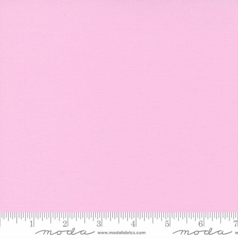Cut Continuously Sold in Half Yard Increments Moda Bella Solid in Parfait Pink 9900 248