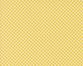 In Stock! Moda Gathered Bonbons by Jen Kingwell in Citrine Dots 18299 11 - Sold By Half Yard Increments, Cut Continuously
