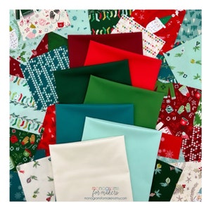Moda Bella Solid Coordinates for Cozy Wonderland by Fancy That Design House  -  Fat Quarter Bundle of 7 Moda Bella Solid FQs