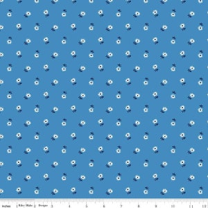 Liberty Fabrics Riviera Collection Sunshine Daisy A  - Lasenby Quilting Cotton Sold in Half Yard Increments, Cut Continuously
