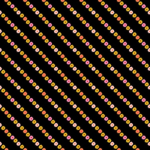 Ooh Lucky Lucky: Garland Stripes in Black Ooh Lucky Lucky: Garland Stripes in Black