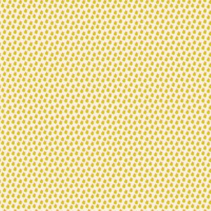 May include: A repeating pattern of small, stylized yellow apples with red stems and green leaves on a cream background. The design is evenly spaced, creating a consistent and visually appealing texture, suitable for fabric or wallpaper.