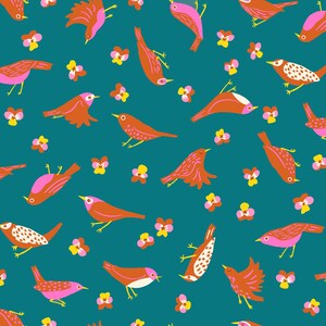 Ruby Star Society Bird is the Word Migration in Storytime by Kim Kight RS3076 13 - Fabric Sold by Half Yard Increments, Cut Continuously