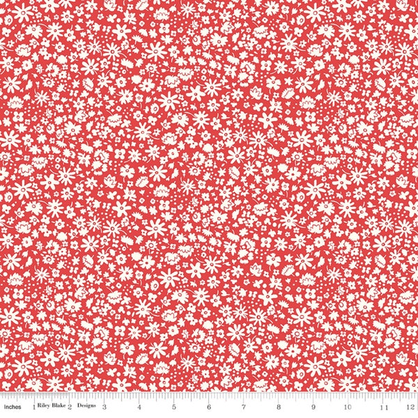 44” BOLT END - Please Read Description Before Purchasing - Liberty Carnaby Collection Retro Indigo Bloomsbury Silhouette B