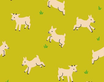 ¡En stock! Cabritas de Ruby Star Society en color pistacho RS5166 14 - Tela por media yarda, cortada en una sola pieza continua