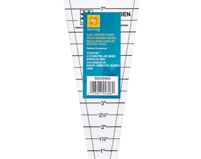 Easy Dresden Acrylic Wedge Ruler From EZ Quilting by Wrights - Ruler ...