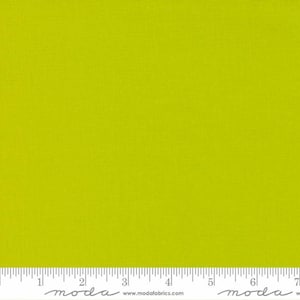 Moda Bella Solid in Acid Green 9900 266 - Sold in Half Yard Increments, Cut Continuously