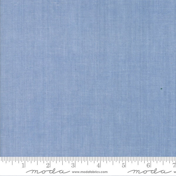 Mom Jeans Moda Chambray in Light Blue 12051 16 - Fabric sold by Half Yard Increments and Cut Continuously