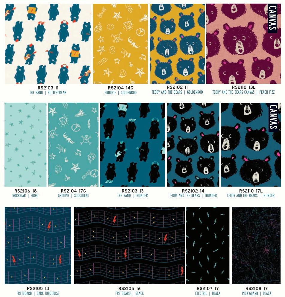 In Stock! Ruby Star Teddy & the Bears the Band From Sarah Watts in