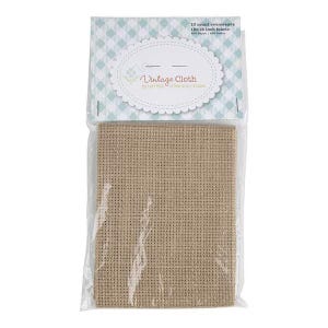Lori Holt for Riley Blake Designs & Zweigart Vintage Cross Stitch Cloth 10-Count Tula in Oatmeal - 17” x 17”