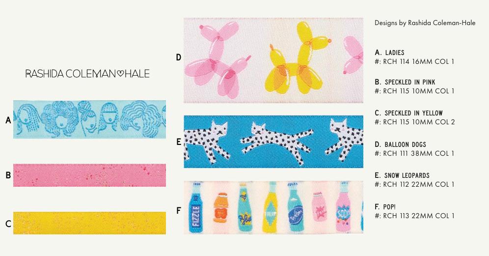 Ruby Star Designer Ribbon Pack - Best of Rashida Coleman Hale - 1 Yard ...