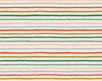 EXTREMO DE PERNO DE 23" - Lea la descripción antes de comprar - Holiday Classics Festive Stripe en Multi Metallic de Rifle Paper Co.