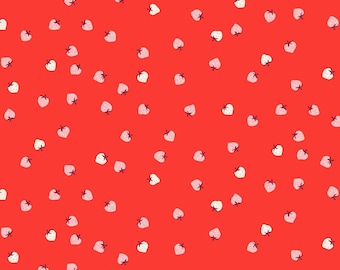 In Stock! Ruby Star Strawberry Mini Berry in Lollipop Red by Kimberly Kight RS3086 11 - Fabric Sold by Half Yard Increments Cut Continuously