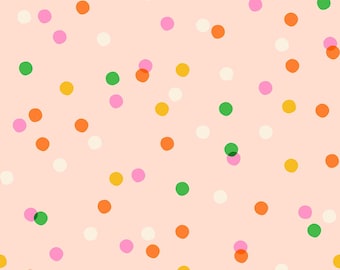 In Stock! Ruby Star Sparkle Mart Spritz Dots Blender in Peach Blossom RS0123 15 - Sold by Half Yard Increments, Cut in a Continuous Piece