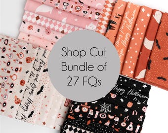 In Stock! Purrs & Boos Shop Cut Fat Quarter Bundle by Elena Amo for Moda Fabrics - Contains 27 FQs, Each Measuring approx 18” x 21”