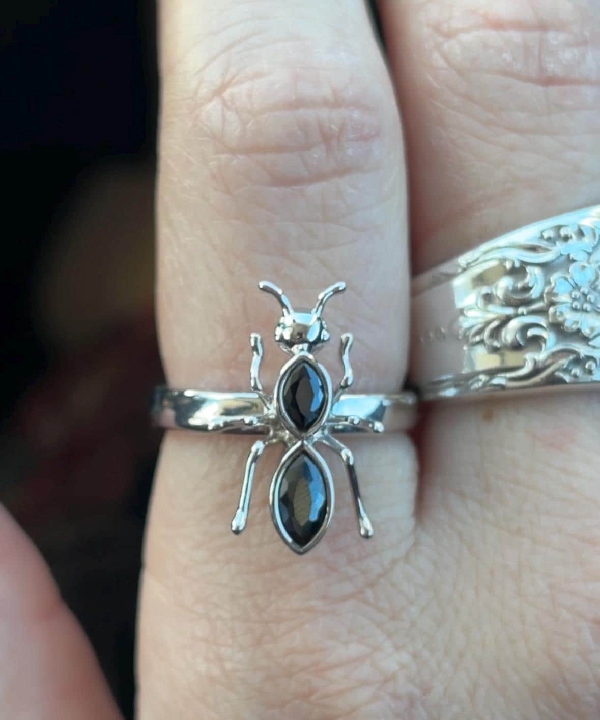 Silver Ant Ring - Etsy