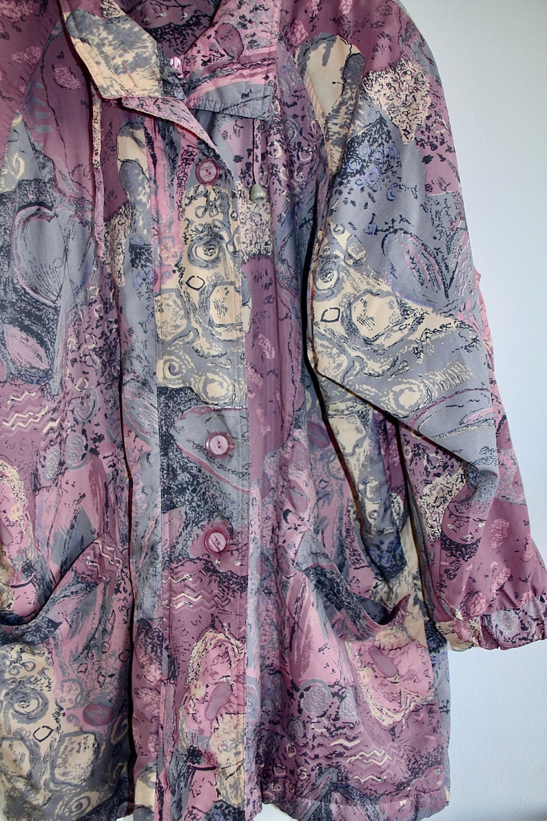 Vintage oversized Jacke tolle Farben perfect Condition tolles Muster LXL Saben bunt SIZE LXL super Zustand Gr