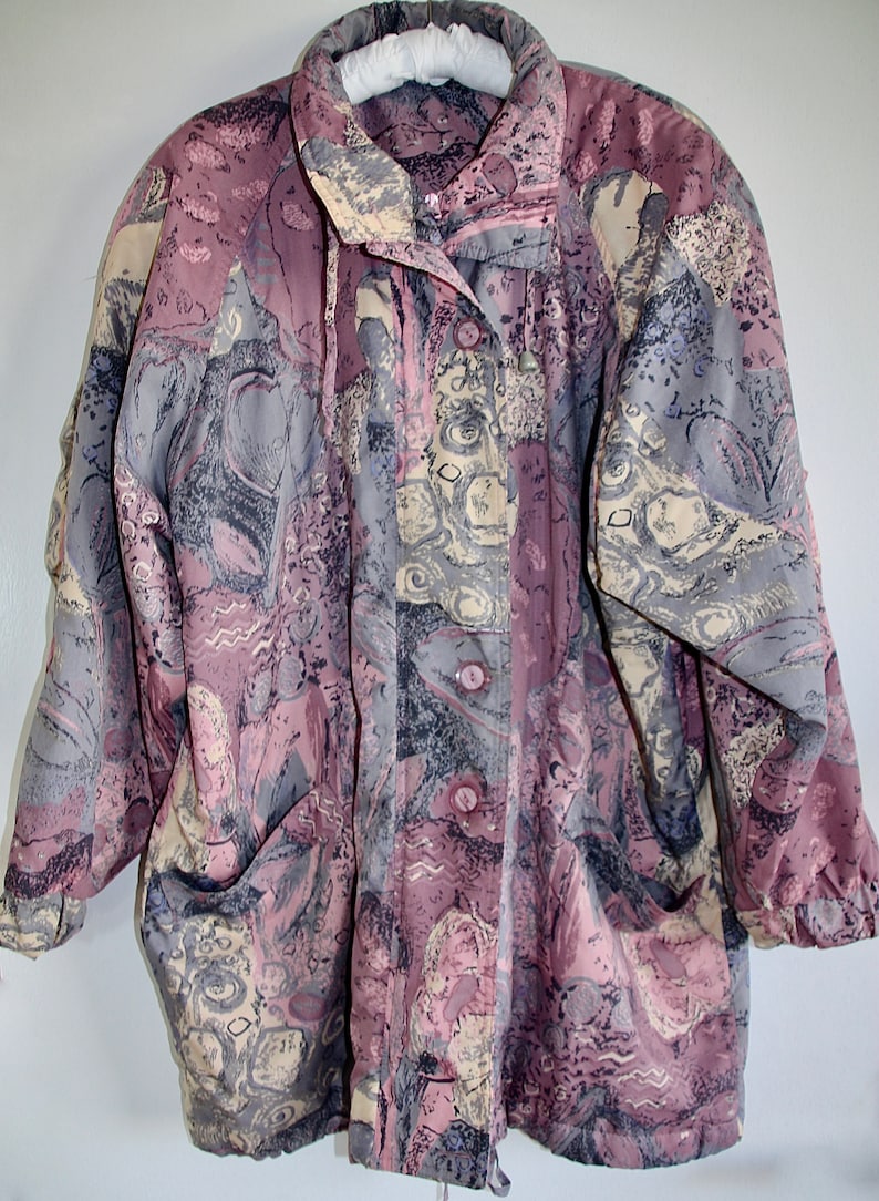 Vintage oversized Jacke tolle Farben perfect Condition tolles Muster LXL Saben bunt SIZE LXL super Zustand Gr