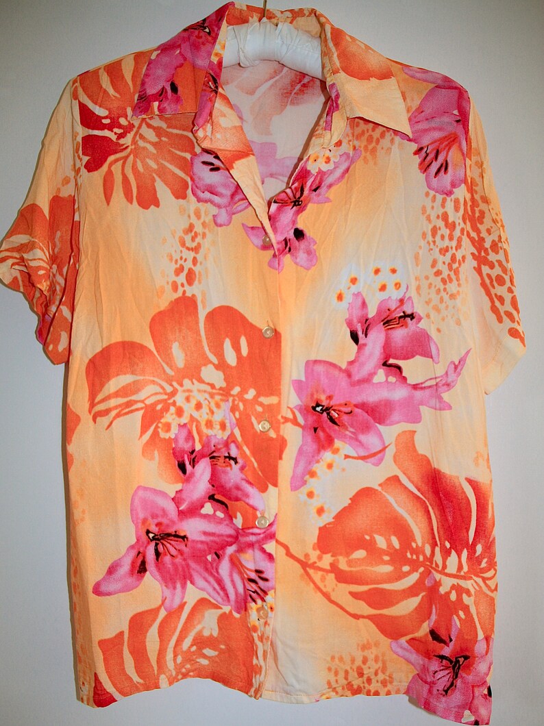 toller Stoff und tolle Farben Iveta Size SM perfect Condition ! SM super Zustand Vintage Hawaiihemd Gr