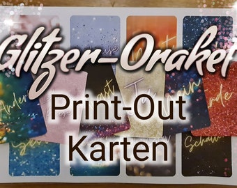 Glitter Oracle - Print-Out Cards (Instant Download)