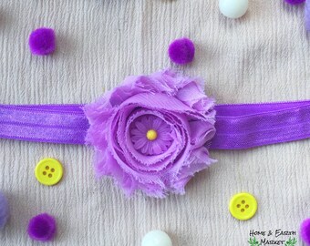 Purple Flower Headband